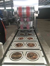 全自动连续面点食品盒装封口机