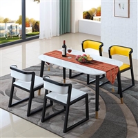 大理石餐桌/成套实木餐桌椅/北欧简约风格/厂家直销