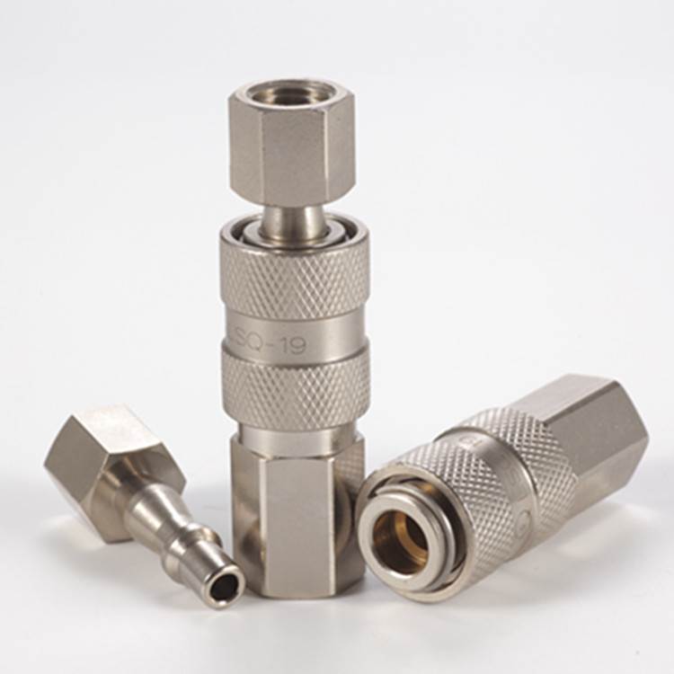 快速接头 开闭式气动液压快速接头HS-17(黄铜) 厂家直销