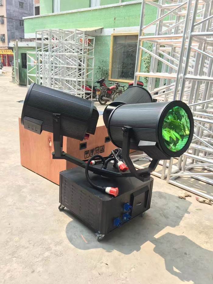 摇头探照灯 楼顶1000w探照灯 广场投光灯 户外强光远程探照灯