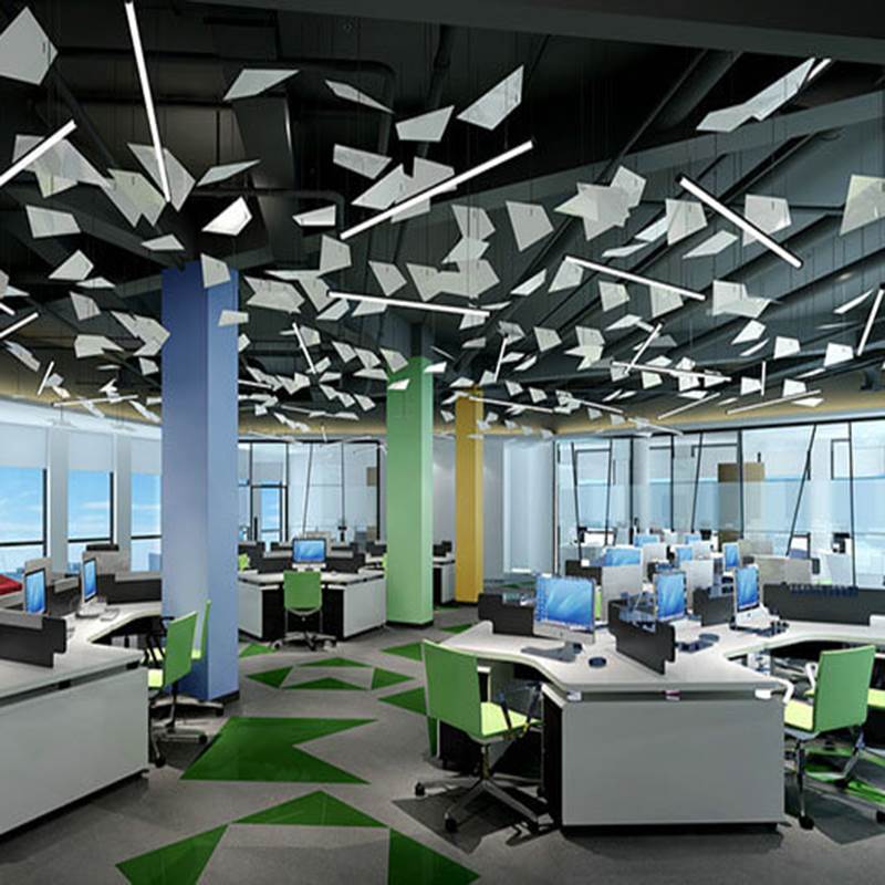 办公大厅灯具办公室大厅吊灯办公大厅吊灯定制孙氏照明