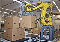 自动装箱码垛流水线 饮料箱机械手码垛机