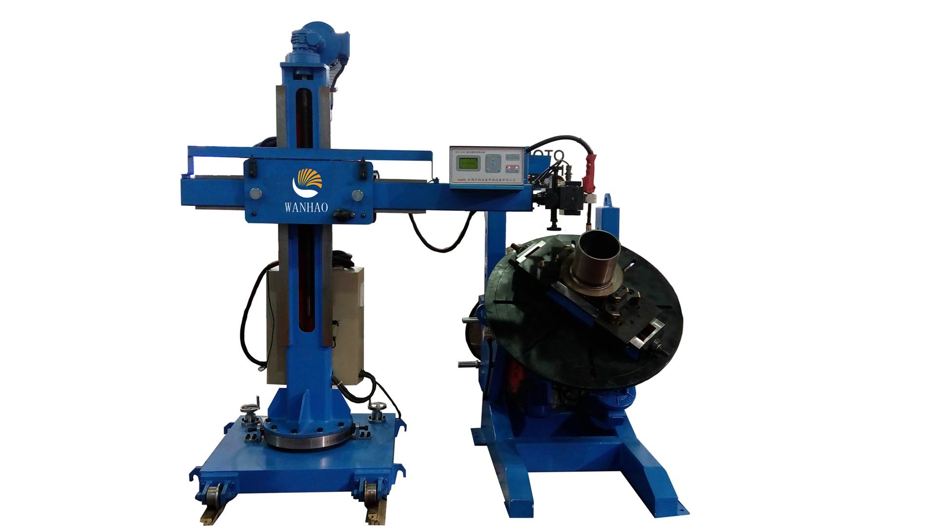 万昊短管法兰自动焊接中心