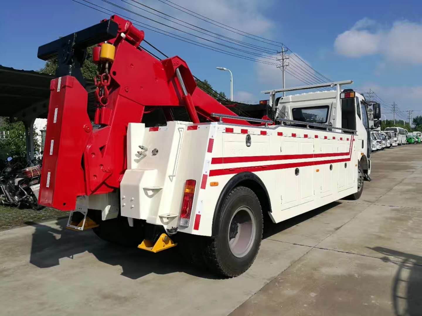 救援車廠家 知名清障車 黃牌一拖一清障車