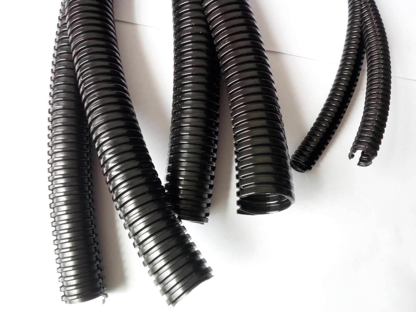 供应双壁开口pa波纹管pa阻燃双开口波纹管汽车制动系统护套管