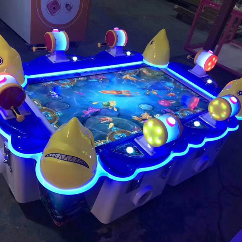 康辉动漫新款儿童钓鱼游戏机 手摇式钓鱼机