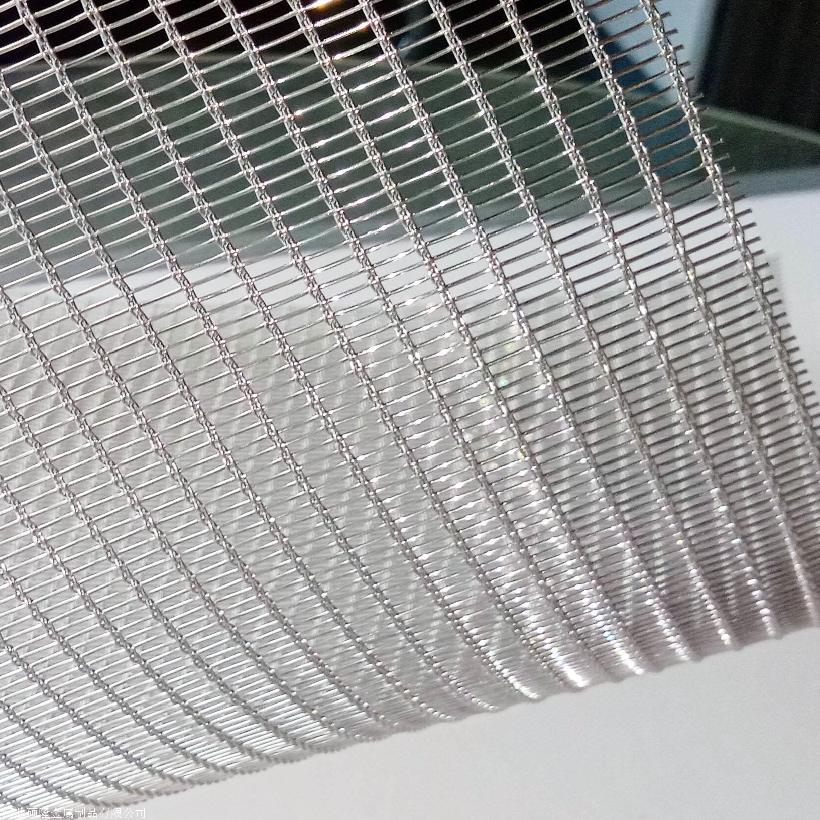 硕隆玻璃夹丝xyr4545装饰金属网不锈钢玻璃夹丝材料