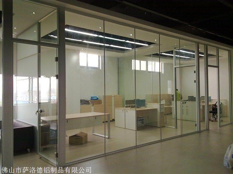 萨洛德极简窄边玻璃门 上市 吊趟门 隔断门 隐形门 办公室厨房门