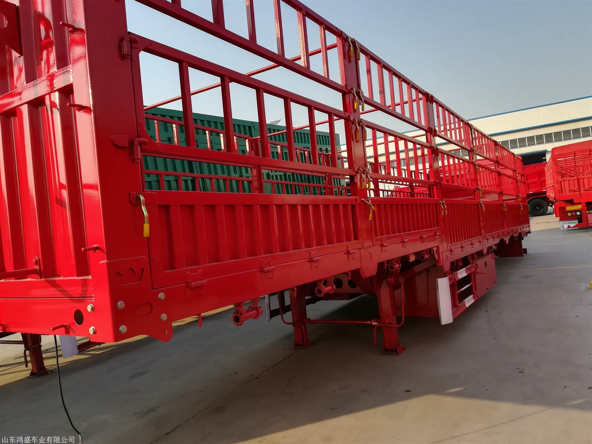 新型12米高栏半挂车公告配置喜讯