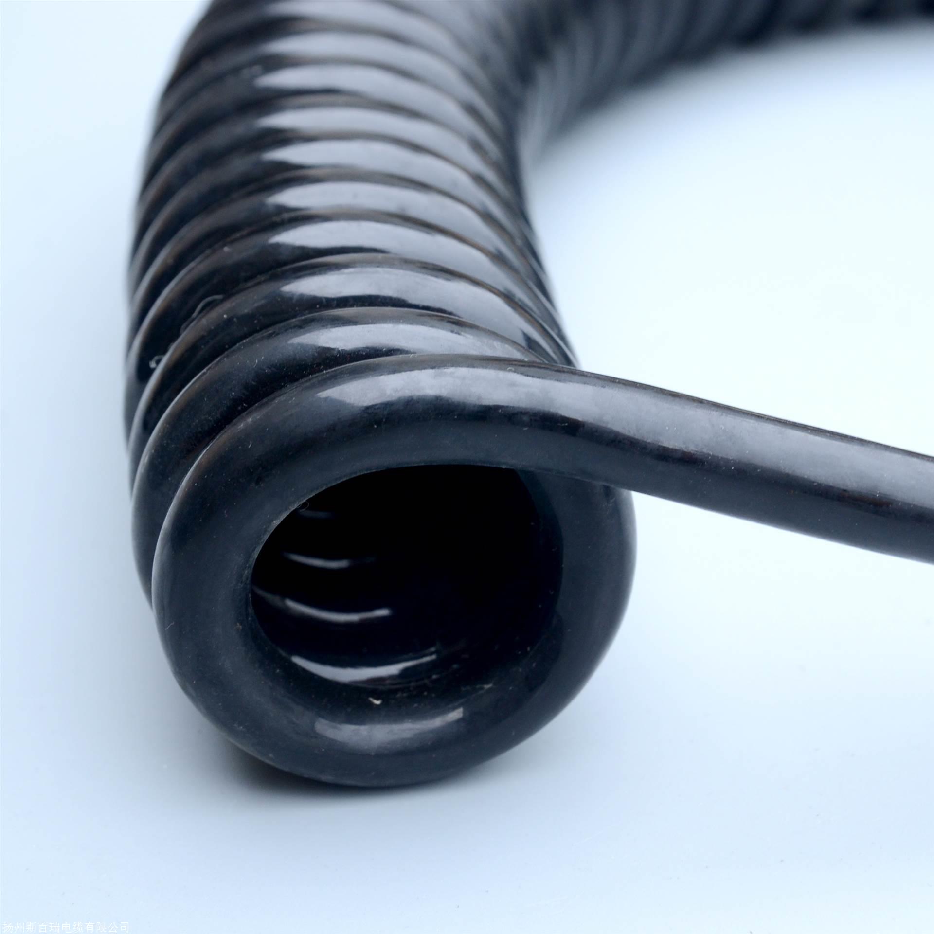 45米弹簧伸缩电缆7芯5芯螺旋电缆