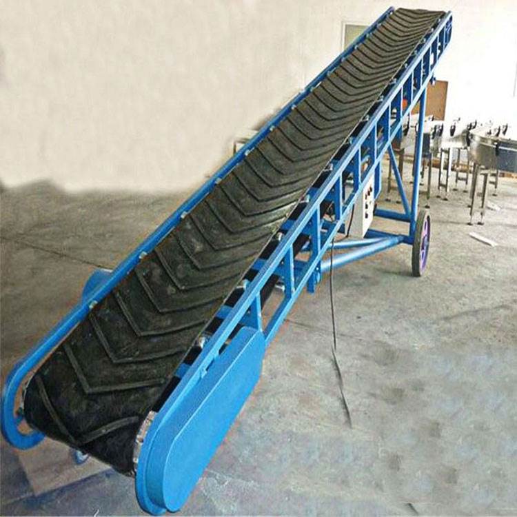 袋装水泥装车皮带输送机 袋装物料工地专用输送机