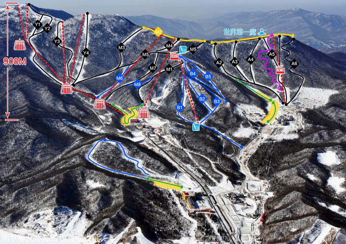 北大壶滑雪场雪道介绍图片