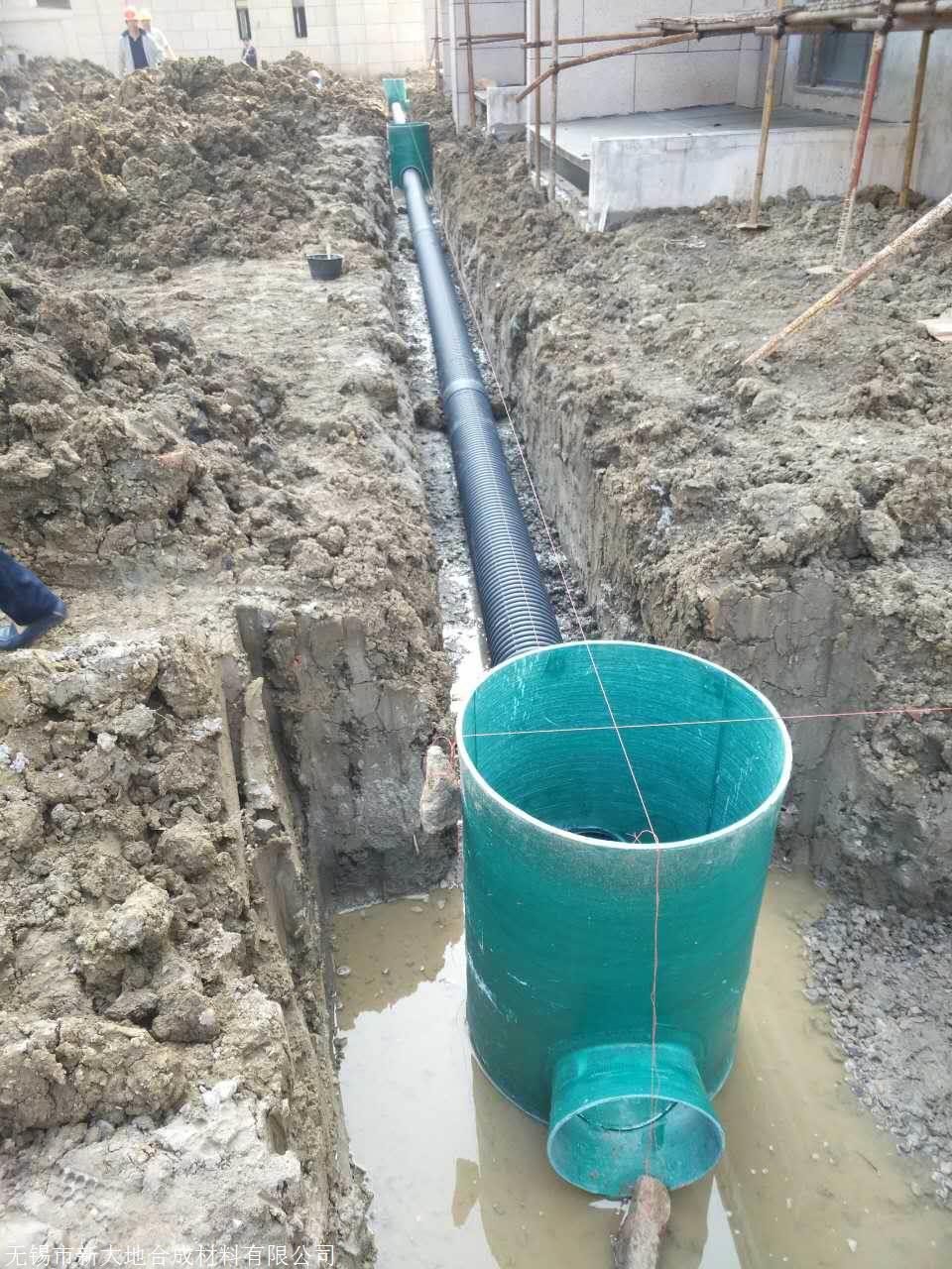 玻璃钢检查井 雨水井 阀门井 内壁光滑易清理 耐腐蚀 定制生产