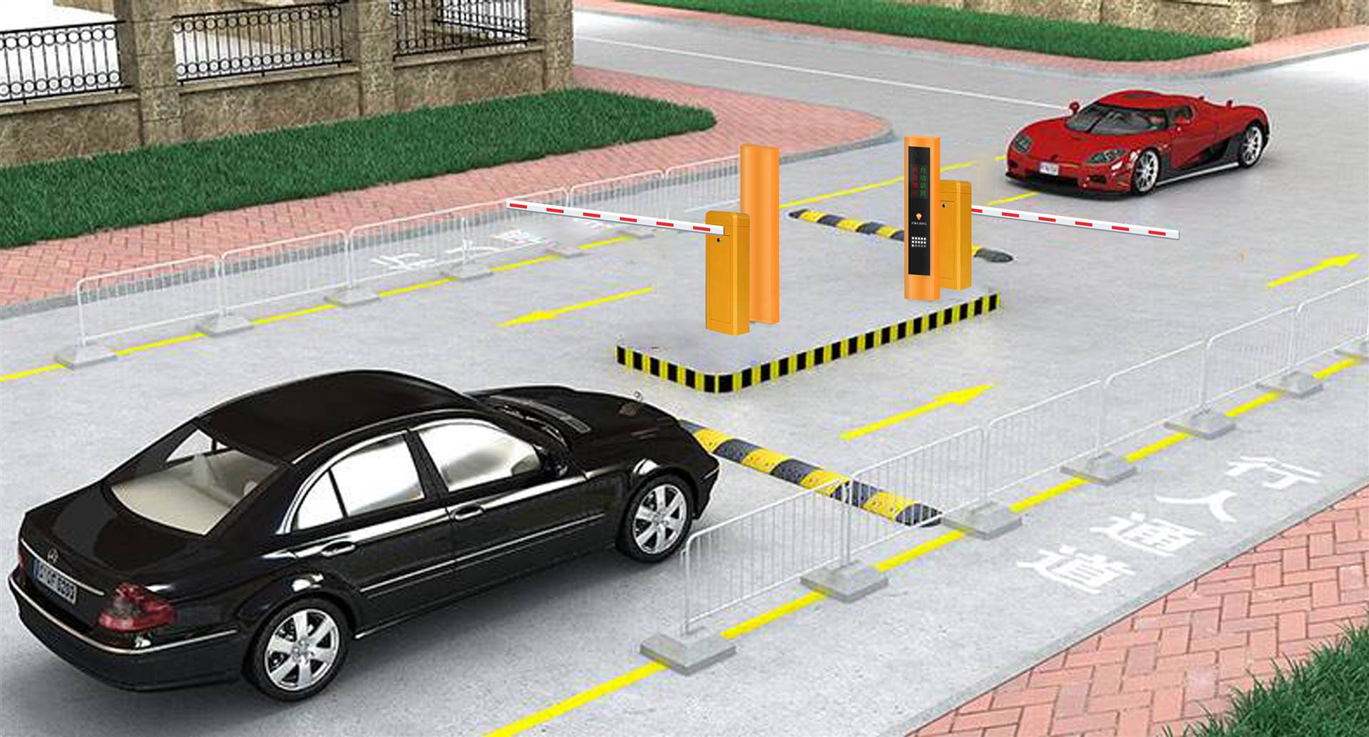 无线云 免布线 无感停车收费系统