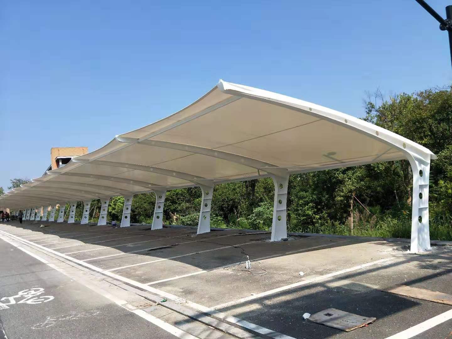 供应浙鑫遮阳防雨棚价格 充气膜结构安装图片_高清图-瑞安市浙鑫雨棚